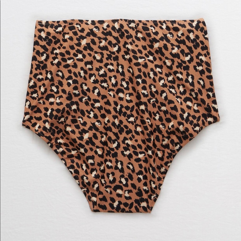 NEW [Aerie] high waisted leopard bikini bottom 🐆 - Picture 2 of 7